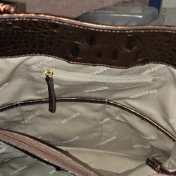 NWT BRAHMIN FIORA SHOULDER BAG IN GANACHE OMBRE MELBOURNE. - Picture 14 of 16